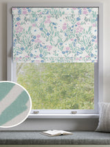 Next Purple Gouache Floral Made to Measure Roman Blinds- Buy online at McGrocer