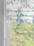 Purple Gouache floral roman blinds 640x640mm (British brand)