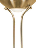 Searchlight Carina Sol satin brass floor lamp, imported from the UK