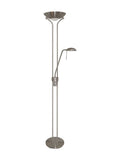 Searchlight Carina Sol floor lamp satin silver - British product