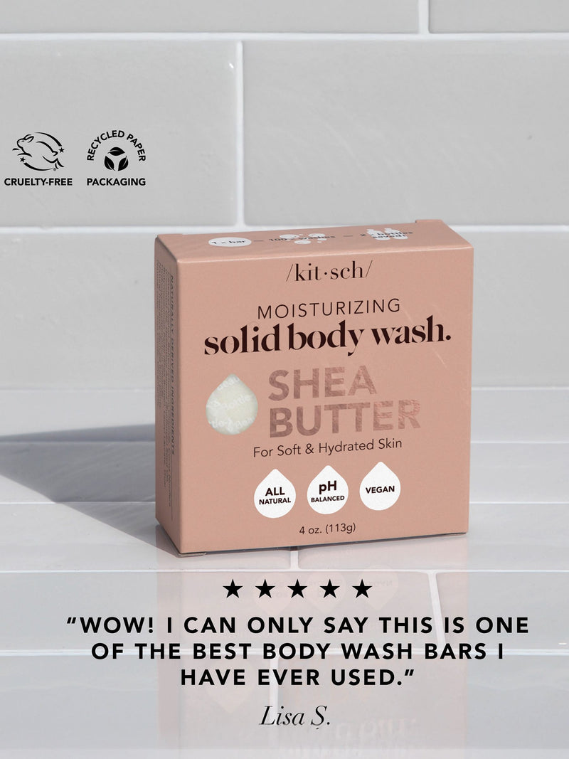 Kitsch shea butter moisturising solid body wash, UK version