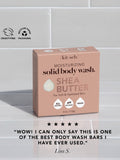 Kitsch shea butter moisturising solid body wash, UK version