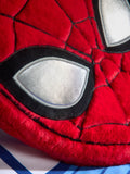 Plush cushion red Spiderman head, UK version