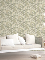 Next Galerie Green Sommarang 2 Floral Print A4 Wallpaper Sample- Buy online at McGrocer