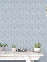 Next Galerie Blue French Country Leaf A4 Wallpaper Sample- Buy online at McGrocer