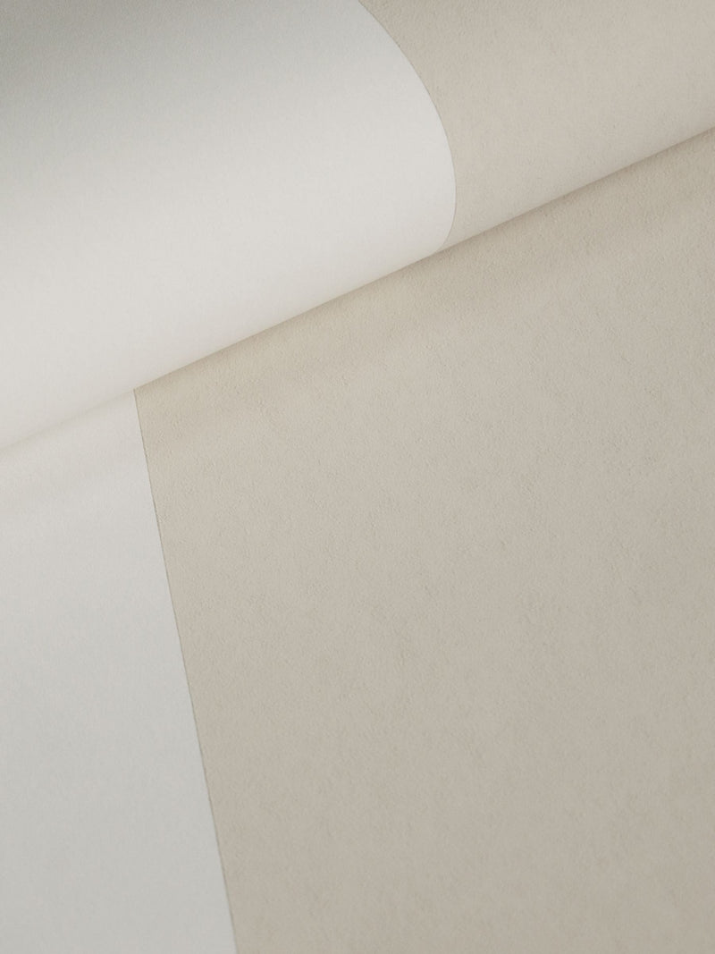 Style Sisters beige half stripe A4 wallpaper sample - British product