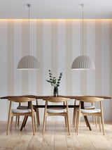 Next Style Sisters Beige Wide Stripe A4 Wallpaper Sample- Buy online at McGrocer