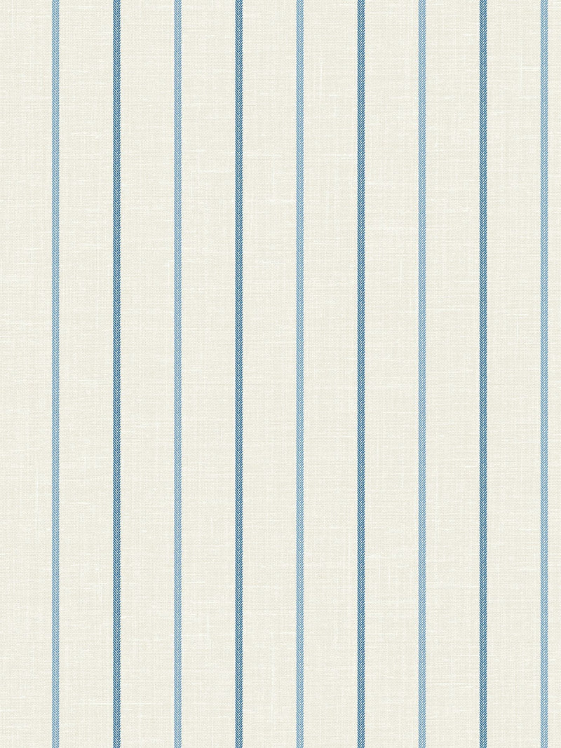 Galerie Blue French Country Stripe A4 Wallpaper Sample