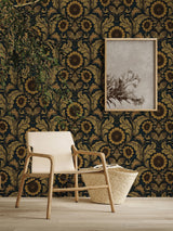 Next Laurence Llewelyn-Bowen Sunnyside Up Yellow Floral Print Wallpaper Sample A4- Buy online at McGrocer