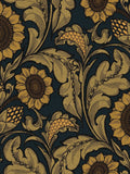 Laurence Llewelyn-Bowen Sunnyside Up yellow floral wallpaper sample - British product