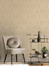 Next Laurence Llewelyn-Bowen Yellow Sunnyside Up Floral Print Wallpaper Sample A4- Buy online at McGrocer