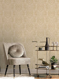 Laurence Llewelyn-Bowen wallpaper sample yellow floral print A4 - British product