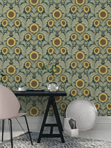 Next Laurence Llewelyn-Bowen Yellow Sunnyside Up Floral Print Wallpaper Sample A4- Buy online at McGrocer