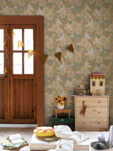 Next Galerie Yellow Sommarang 2 Floral Print A4 Wallpaper Sample- Buy online at McGrocer