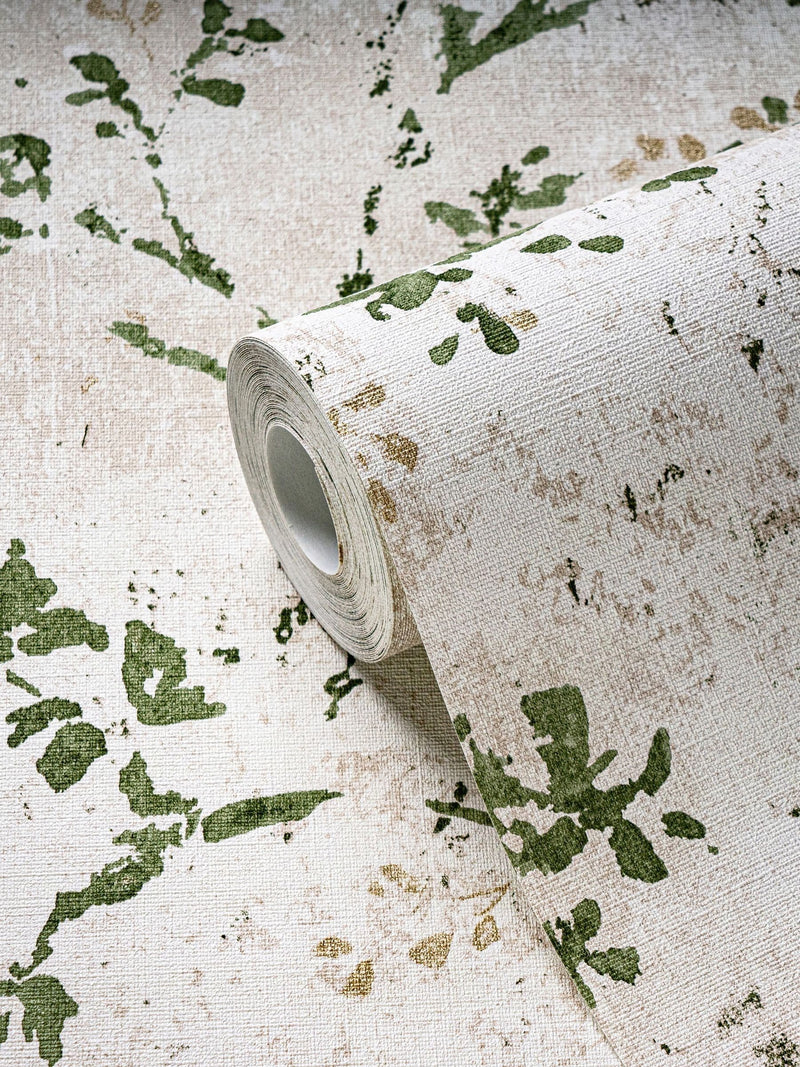 Galerie Green Welcome Home Tree Leaf wallpaper sample A4, UK version