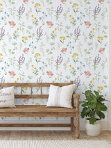 Next Galerie Green Spring Blossom Botanical Wallpaper Sample A4- Buy online at McGrocer