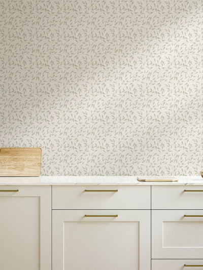 Next Laurence Llewelyn-Bowen Green Tit Willow Tree Leaf A4 Wallpaper Sample- Buy online at McGrocer