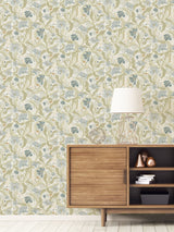 Next Galerie Green Sommarang 2 Floral Print Wallpaper Sample A4- Buy online at McGrocer
