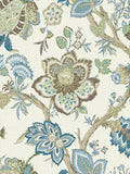 Galerie Blue French Country Floral Print wallpaper sample A4, UK version