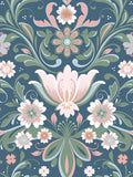 Galerie Pink Sommarang floral wallpaper sample A4 - British product