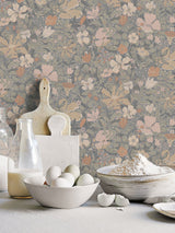 McGrocer Galerie Pink Sommarang 2 Floral Print A4 Wallpaper Sample- Buy online at McGrocer
