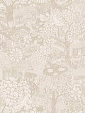 Galerie wallpaper sample Beige Sommarang 2 Woodland A4, imported from the UK
