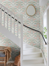 Next Galerie Green Sommarang 2 Floral Print Wallpaper Sample A4- Buy online at McGrocer