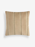 Natural velvet panel stripe cushion 50x50cm (British brand)