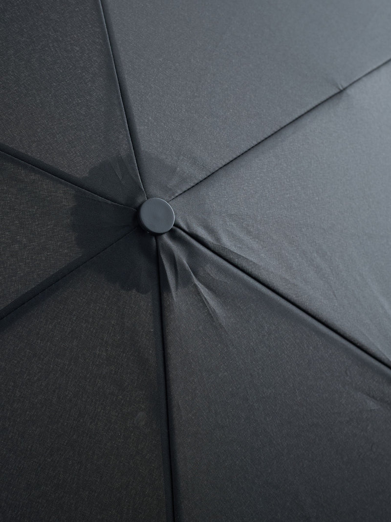 Black auto open close umbrella with raindrop print 28cm (British brand)