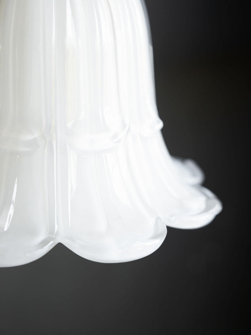 Rockett St George frosted white glass pendant light - British product
