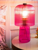 Next Rockett St George Hot Pink Seventies Glass Table Lamp 38cm- Buy online at McGrocer