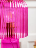 Rockett St George hot pink glass table lamp, UK version