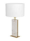Eglo Belesar table lamp with stone and steel base, imported from the UK