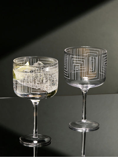 Next Anton Studio Designs Clear Maze Gin Glasses Set of 2- Buy online at McGrocer