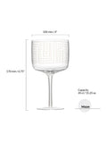 Anton Studio Designs clear maze gin glasses set of 2 - British product