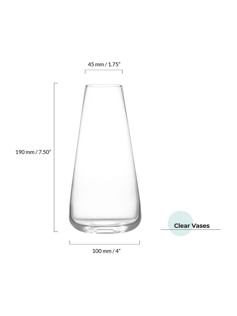Anton Studio Designs Clear Small York Vase ONE - British product