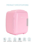 Pink Mini Fridge 9 Litre Personal Cooling Appliance