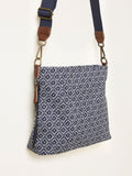 FatFace navy blue geometric crossbody bag, UK version