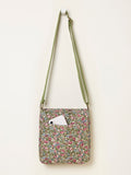 FatFace green ditsy floral canvas crossbody bag, UK version