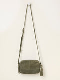 FatFace green suede camera bag - British product