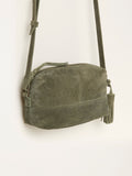 FatFace green suede camera bag - British product