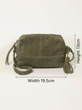 FatFace green suede camera bag - British product