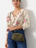 FatFace green suede camera bag - British product