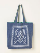 Next FatFace Navy Bandana Reversible Tote Bag 35cm x 39cm- Buy online at McGrocer
