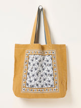Next FatFace Mustard Yellow Bee Floral Reversible Tote Bag 35cm x 39cm- Buy online at McGrocer