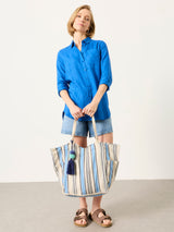Next FatFace Blue Stripe Tote Bag- Buy online at McGrocer