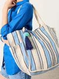 FatFace blue stripe tote bag, UK version