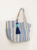 FatFace blue stripe tote bag, UK version