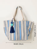 FatFace blue stripe tote bag, UK version