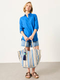 FatFace blue stripe tote bag, UK version